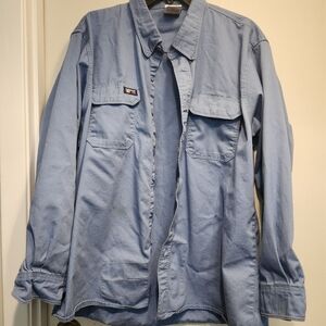 Light Blue Button Down Work Shirt